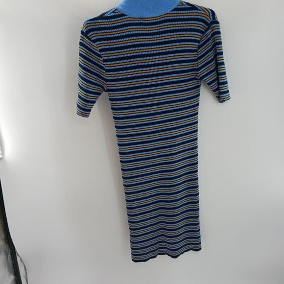 Urban Outfitters Striped Knit Mini Dress Womens Size S  Short Sleeve Bodycon - Picture 8 of 10